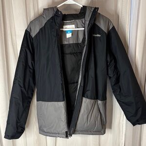 Columbia Men's Black and Gray Puffer Jacket